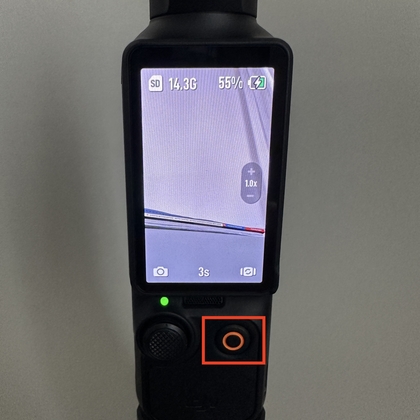 Foto maken met een timer op DJI Osmo Pocket 3