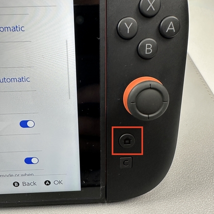 Nintendo Switch 2 Home-knop