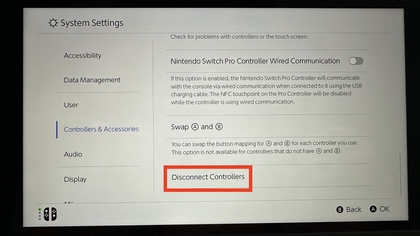 Menu Controllers loskoppelen