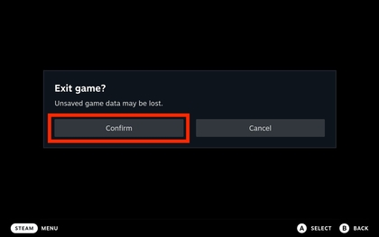 De Steam-knop indrukken op de Valve Steam Deck