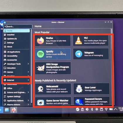 Bladeren door categorie&euml;n in de Discover-app