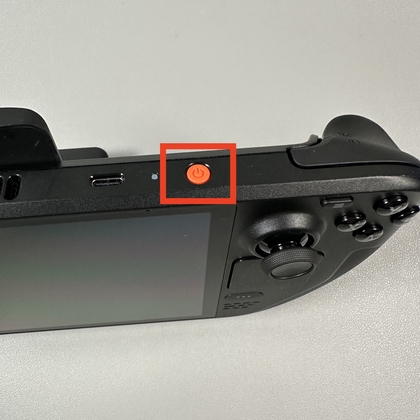 Aan/uit-knop ingedrukt houden om over te schakelen naar de desktopmodus op Steam Deck