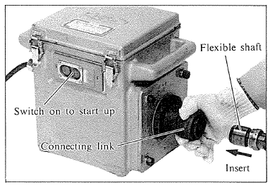 De flexibele as bevestigen - Stap 2