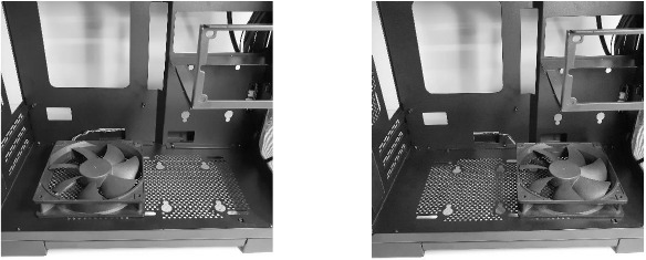 VENTILATORINSTALLATIE - Twee ventilatoren van 120 mm monteren