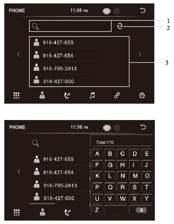 BLUETOOTH-TELEFOONBOEK