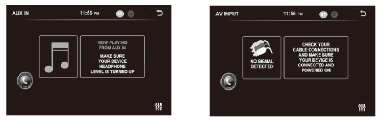 CAMERA/AUX/AV-MENU - Stap 2