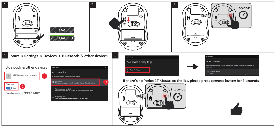 Windows Bluetooth Optie 1