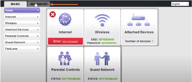 Inloggen op de wifi-configuratiepagina - Deel 1tion pagina