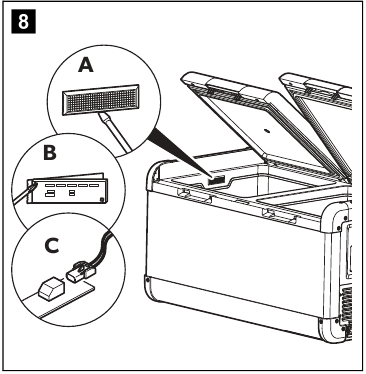 Bediening - De licht-PCB vervangen