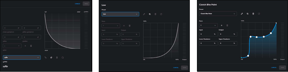 VOORBEELDEN VAN AANGEPASTE RESPONS CURVES - Stap 2