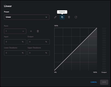 G HUB EN AANPASSINGEN AAN DE AANPASSINGS CURVE - Stap 2