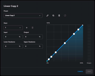 G HUB EN AANPASSINGEN AAN DE AANPASSINGS CURVE - Stap 3