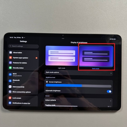 Donkere modus inschakelen op de Xiaomi Pad 6