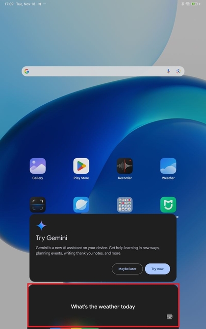 Google Assistant testen