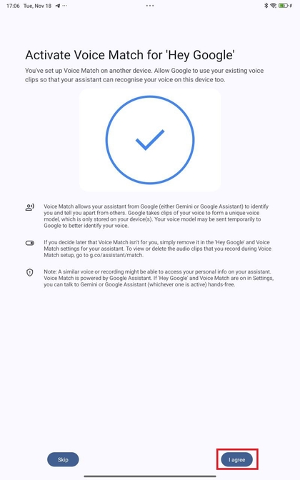 Voice Match instellen