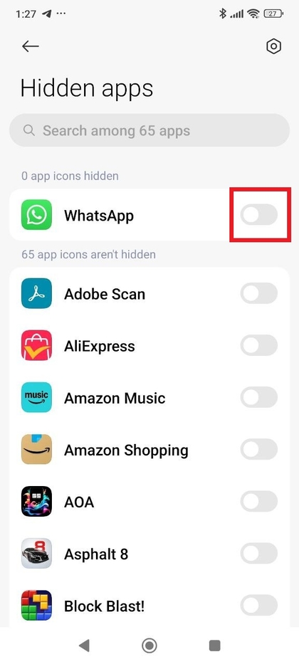 De verborgen instelling uitschakelen om apps weer zichtbaar te maken