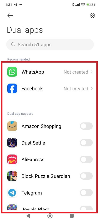 App kiezen om te klonen op Xiaomi Redmi Note 14 Pro