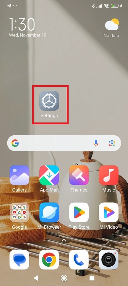 Instellingen openen op Xiaomi Redmi Note 14 Pro