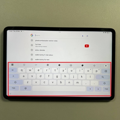 Xiaomi Pad 6 met het toetsenbord geopend