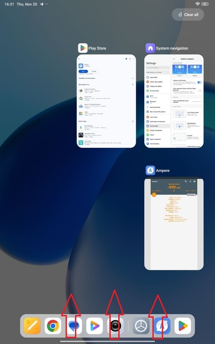 Omhoog vegen op Xiaomi Redmi Pad Pro