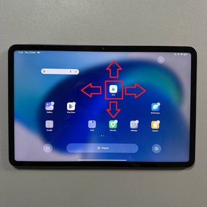 Een widget naar het startscherm van Xiaomi Pad 6 slepen