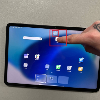 Een widget verwijderen van het startscherm van Xiaomi Pad 6