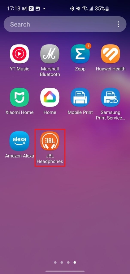 De JBL Headphones-app instellen