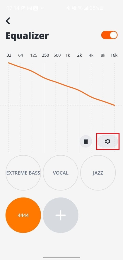 Een bestaande equalizer-preset aanpassen