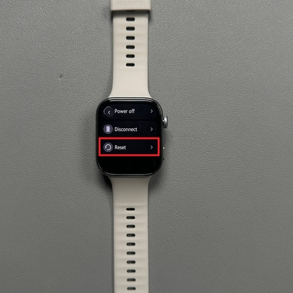 Reset-optie op Huawei Watch Fit 4