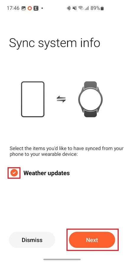Weerupdates inschakelen