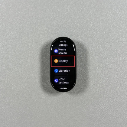 Weergavemenu optie op Xiaomi Smart Band 10