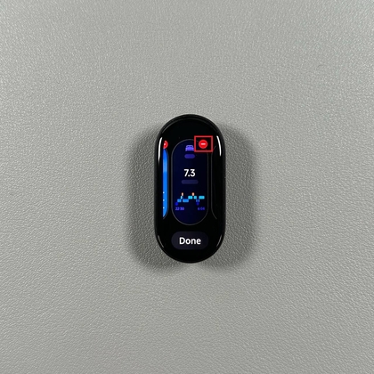 Een widget verwijderen van de Xiaomi Smart Band 10