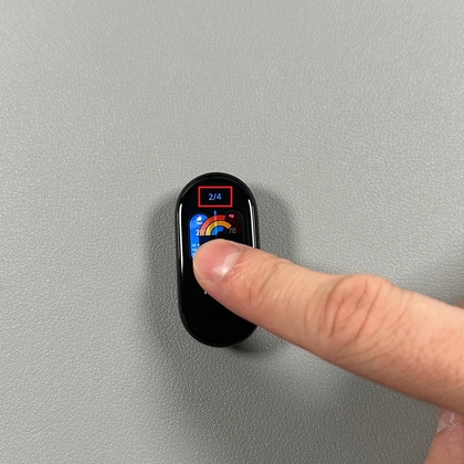 Een widget selecteren om opnieuw te ordenen