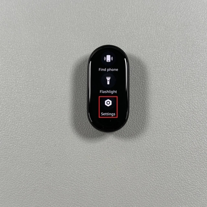 Xiaomi Smart Band 10 instellingenmenu