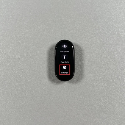 Instellingenmenu op Xiaomi Smart Band 10