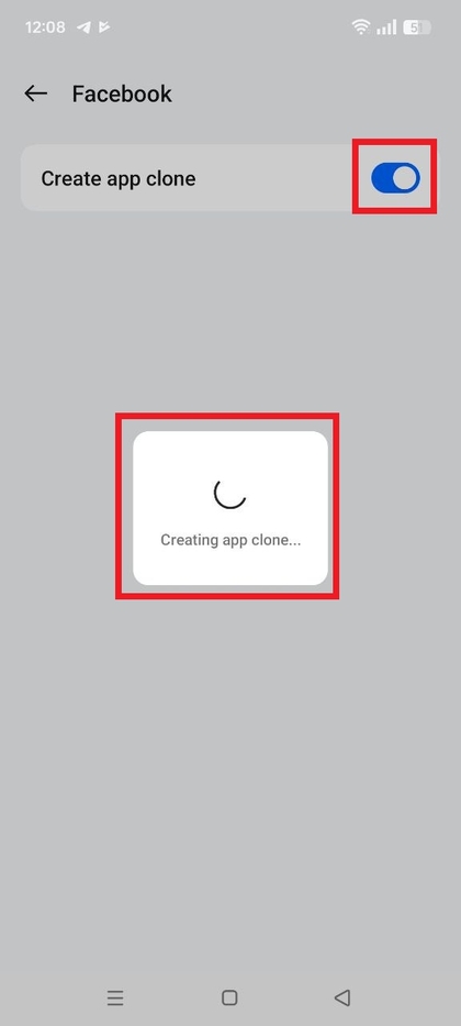 App-kloon activeren op Realme C75
