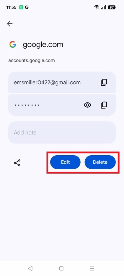 Een wachtwoord bewerken of verwijderen op Realme C75