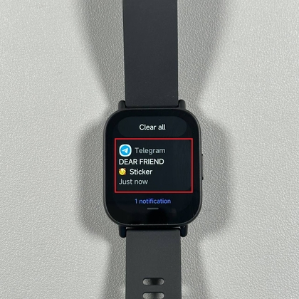 Meldingen testen op de Xiaomi Redmi Watch 5 Active