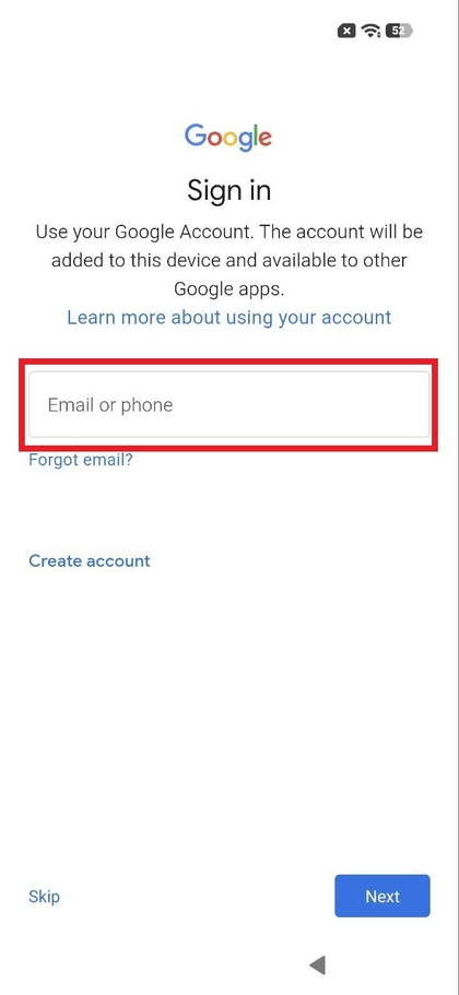 Inloggen op Google op POCO F8 Pro