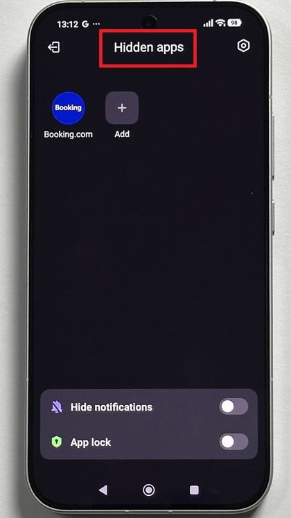 Vingers spreiden om verborgen apps te openen op de POCO F8 Pro