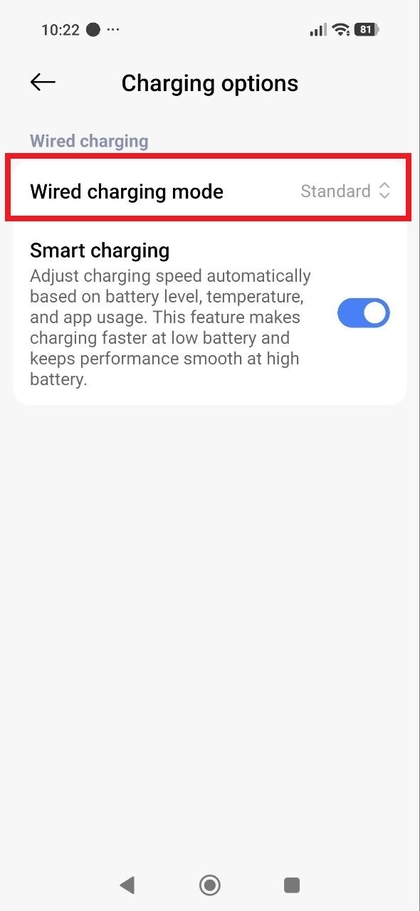 Bedrade oplaadmodus op POCO F8 Pro