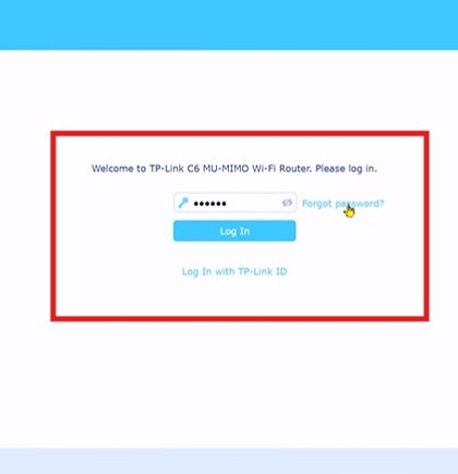 Inloggen op de webinterface van de TP-Link-router