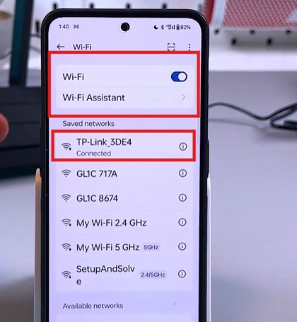 Wi-Fi-instellingen openen op de telefoon