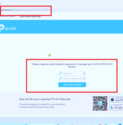 TP-Link inlog webpagina