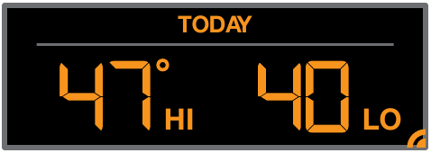 ACCUWEATHER HOOGSTE/LAAGSTE TEMPERATUREN