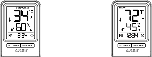 Binnenshuis- of buitenshuisgegevens bekijken