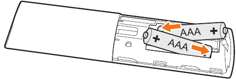 De batterijen plaatsen - Stap 2