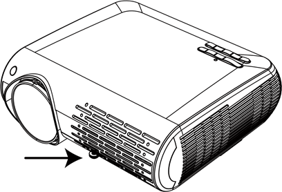 De kantelvoet aanpassen - Stap 1
