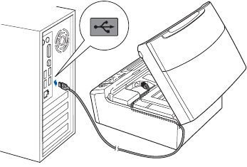 USB Windows - Sluit de USB-kabel aan - Stap 2