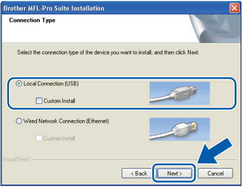 USB Windows - MFL-Pro Suite installeren - Stap 4